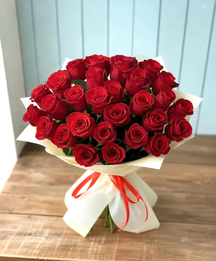 Букет 29 Красных роз в Ленинских Горках