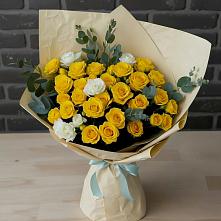 Букет цветов из:  Розы #REPLACE_PRED# Ленинских Горках