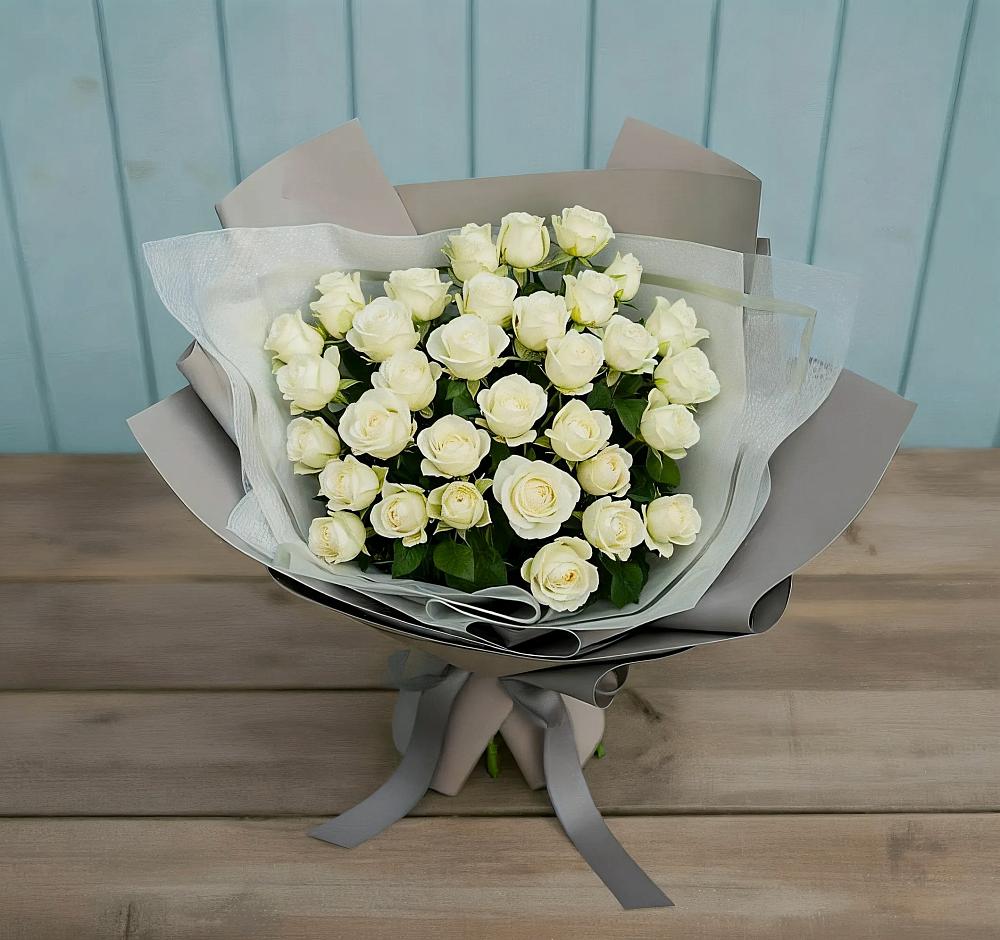 Букет Белоснежная нежность в Ленинских Горках