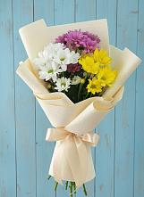 Букет цветов из:  Хризантемы в Ленинских Горках