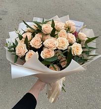 Букет Кремовые розы Латте в Ленинских Горках
