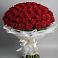 Букет 101 Красная роза Блэк Мэджик в Ленинских Горках