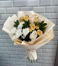 Букет цветов из:  Розы и Хризантемы #REPLACE_PRED# Ленинских Горках