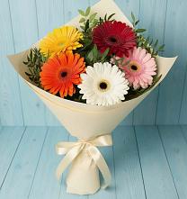 Букет цветов из:  Герберы #REPLACE_PRED# Ленинских Горках