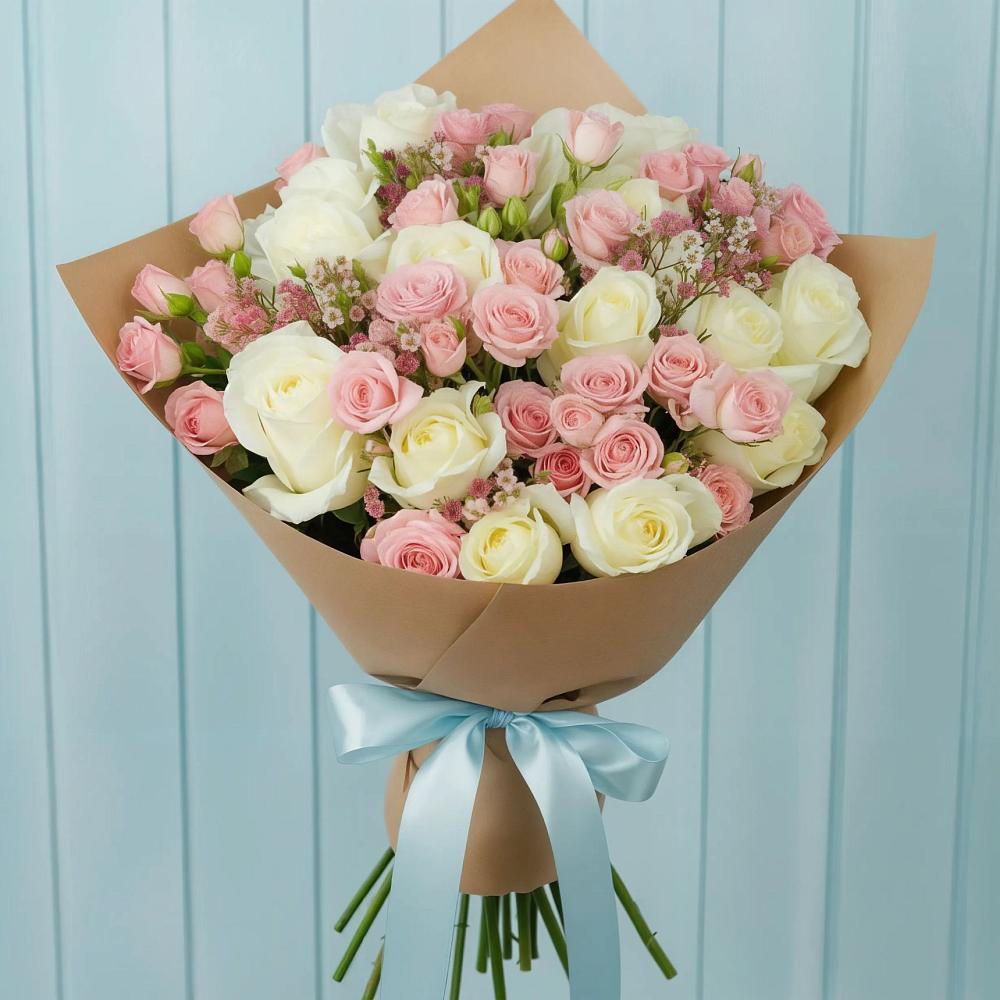 Букет цветов из: Розы в Ленинских Горках