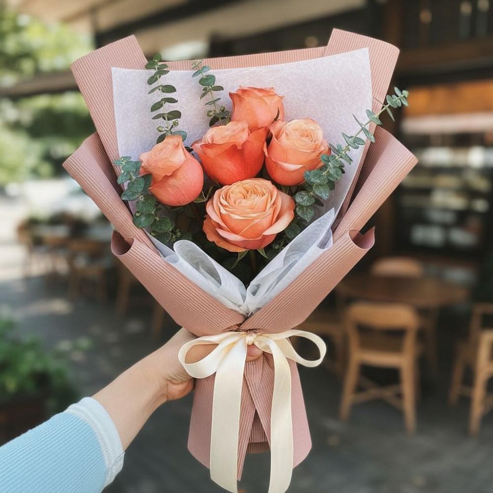 Букет цветов из: Розы в Ленинских Горках