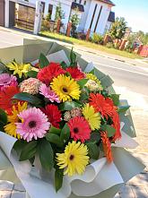 Букет цветов из:  Герберы #REPLACE_PRED# Ленинских Горках