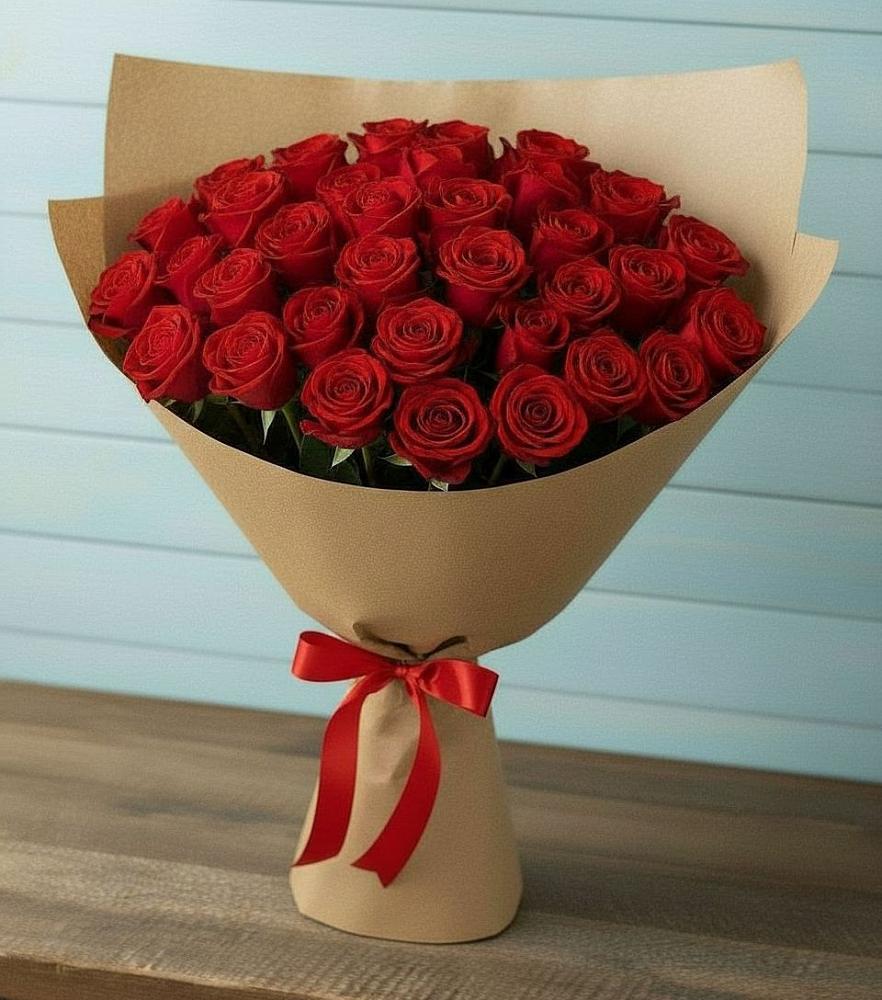 Букет Красные розы Милано в Ленинских Горках