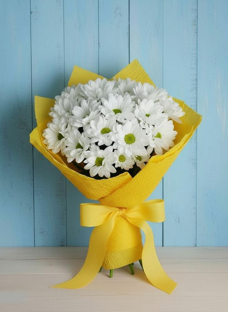 Букет цветов из: Хризантемы в Ленинских Горках