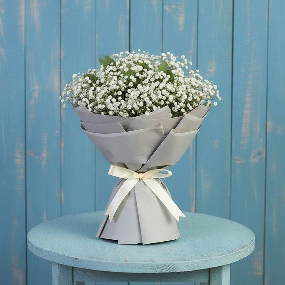 Букет цветов из: Гипсофила в Ленинских Горках