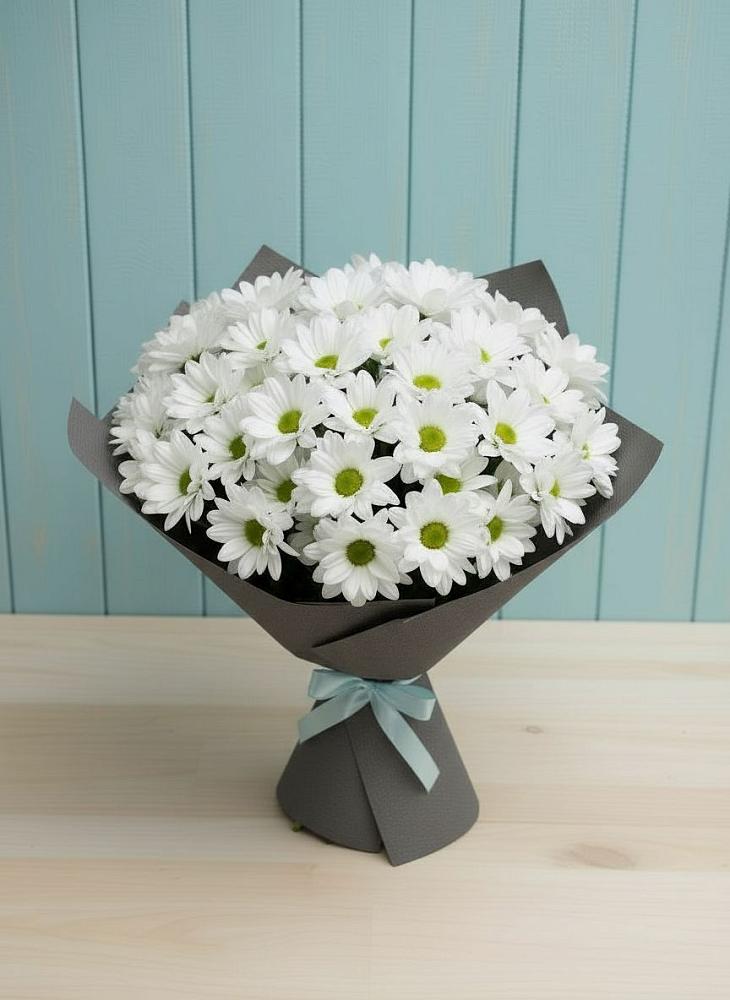 Букет цветов из: Хризантемы в Ленинских Горках