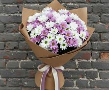 Букет цветов из:  Хризантемы в Ленинских Горках