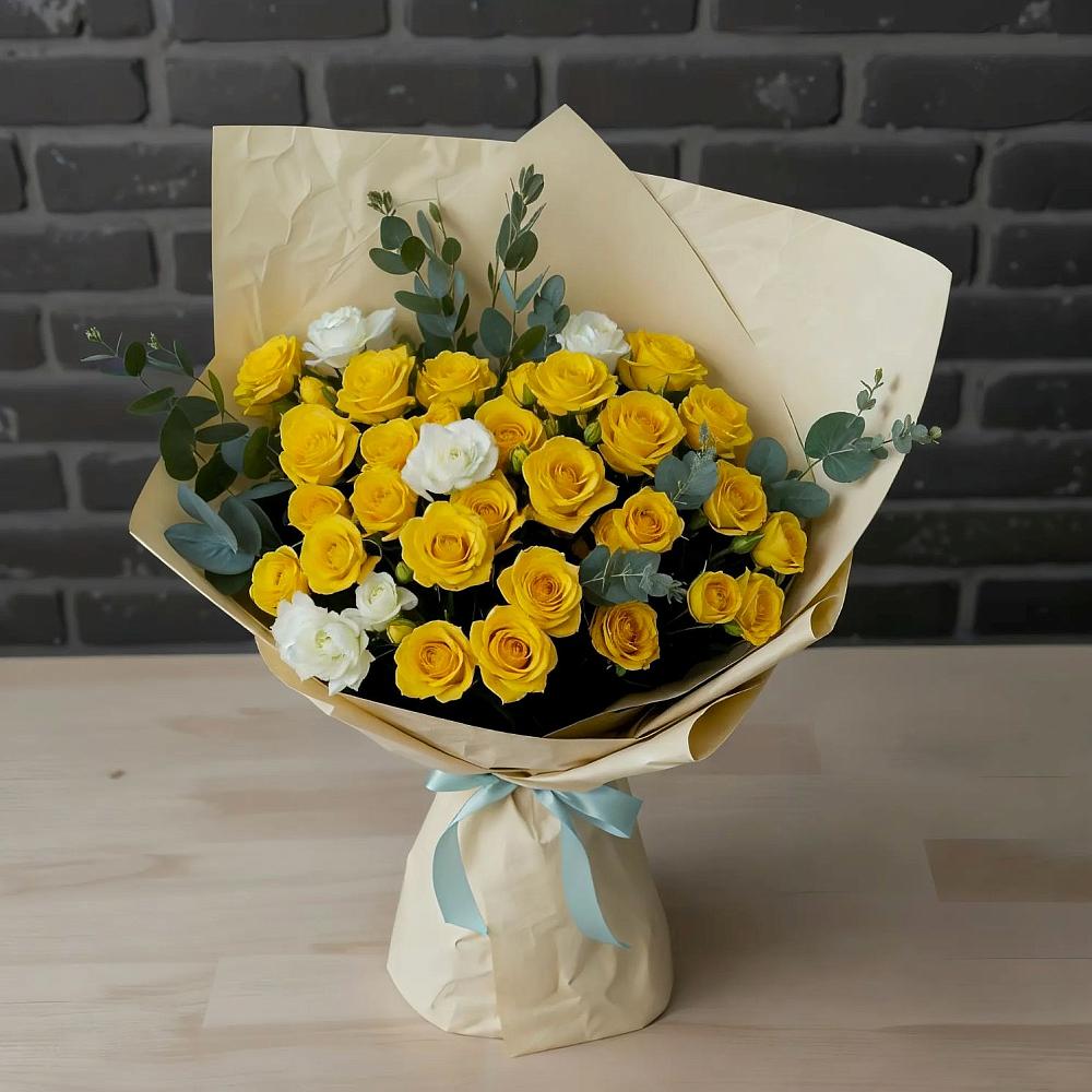 Букет цветов из: Розы в Ленинских Горках