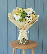 Букет цветов из:  Хризантемы и Розы #REPLACE_PRED# Ленинских Горках