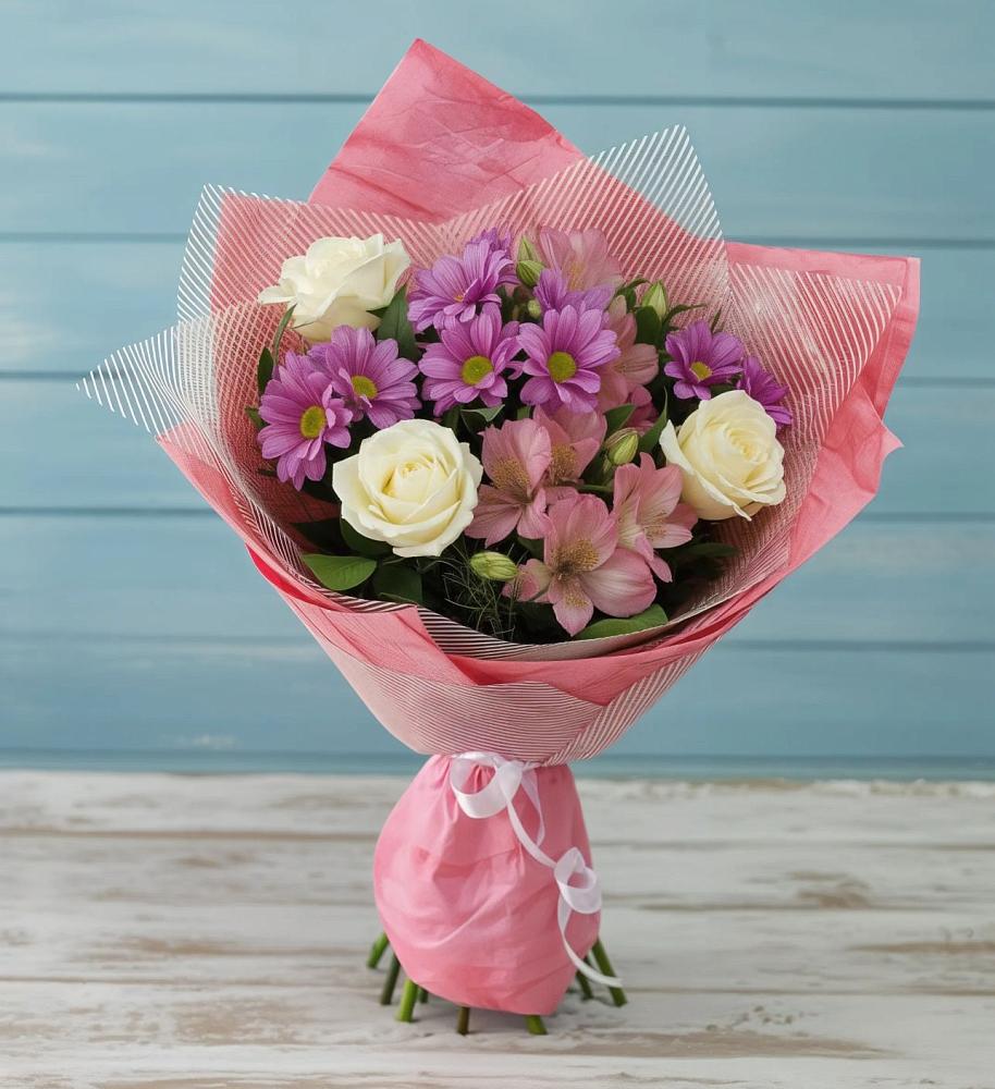 Букет цветов из: Герберы в Ленинских Горках