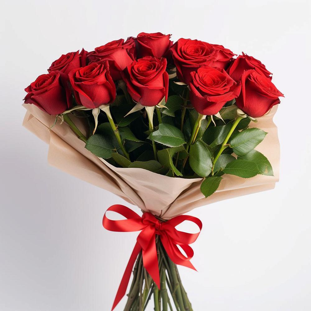 Букет 11 Красных роз Эдлесс Лав в Ленинских Горках