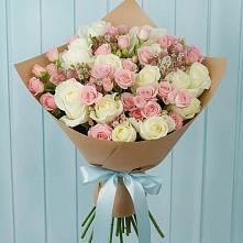 Букет цветов из:  Розы в Ленинских Горках